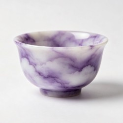 Purple Vein Marble Master Tea Cup Single Drinking Cup For Tea Ceremony
