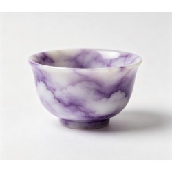 Purple Vein Marble Master Tea Cup Single Drinking Cup For Tea Ceremony
