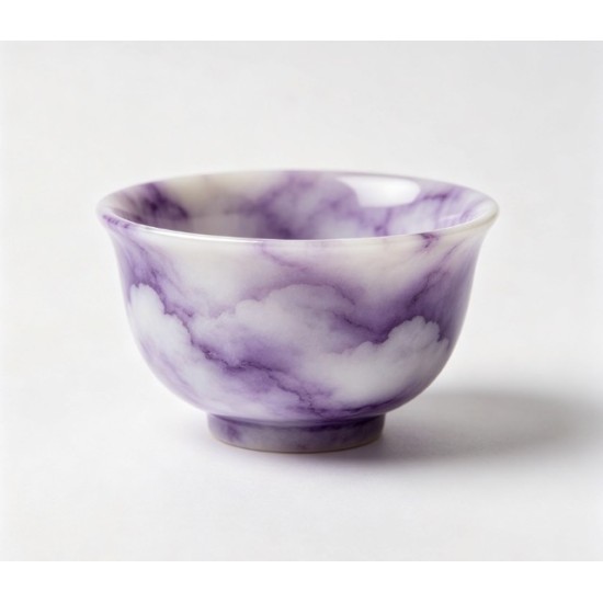 Purple Vein Marble Master Tea Cup Single Drinking Cup For Tea Ceremony